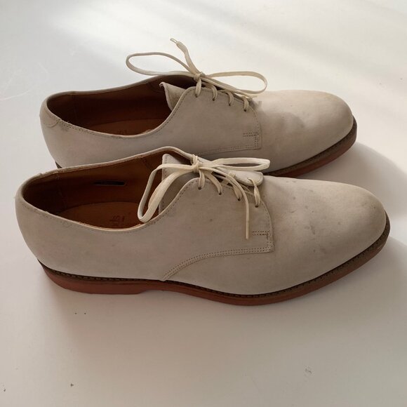 Allen Edmonds white bucks (Suede?) men's shoes, size 10-1/2 - Picture 3 of 12